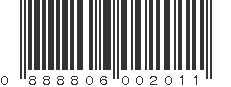 UPC 888806002011