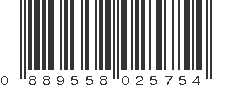 UPC 889558025754