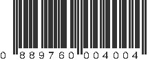 UPC 889760004004