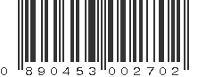 UPC 890453002702