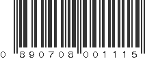 UPC 890708001115