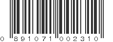 UPC 891071002310