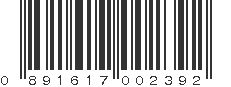 UPC 891617002392