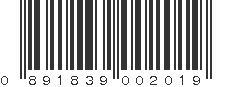 UPC 891839002019
