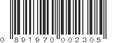 UPC 891970002305