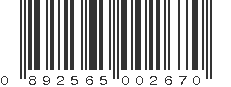 UPC 892565002670