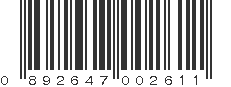 UPC 892647002611