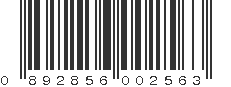 UPC 892856002563