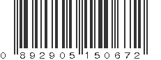 UPC 892905150672