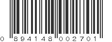 UPC 894148002701