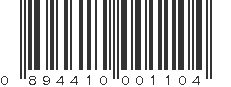 UPC 894410001104