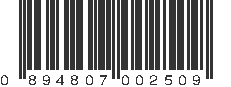 UPC 894807002509