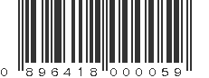 UPC 896418000059