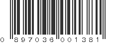 UPC 897036001381