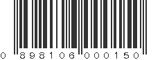 UPC 898106000150