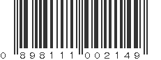 UPC 898111002149