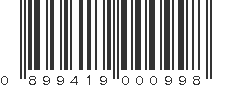 UPC 899419000998