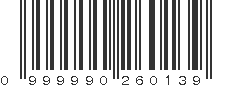 UPC 999990260139