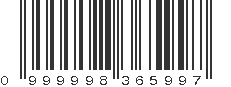 UPC 999998365997