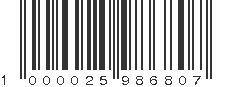 EAN 1000025986807