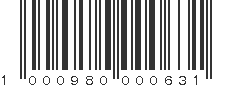 EAN 1000980000631