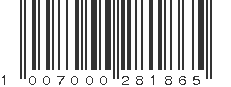 EAN 1007000281865