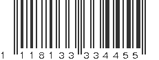 EAN 1118133334455