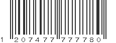 EAN 1207477777780