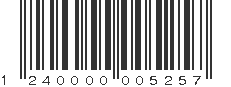 EAN 1240000005257