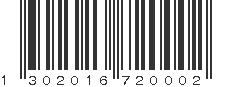 EAN 1302016720002