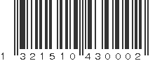 EAN 1321510430002