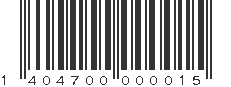 EAN 1404700000015