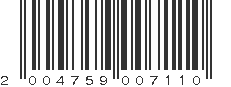 EAN 2004759007110
