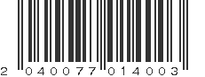 EAN 2040077014003