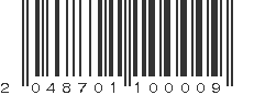 EAN 2048701100009