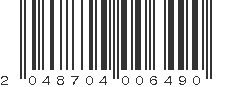 EAN 2048704006490