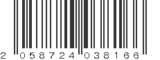 EAN 2058724038166