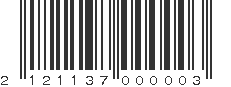 EAN 2121137000003