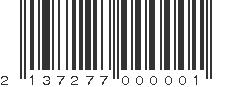 EAN 2137277000001