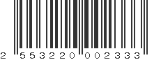 EAN 2553220002333