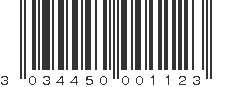 EAN 3034450001123