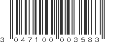 EAN 3047100003583
