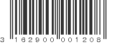 EAN 3162900001208