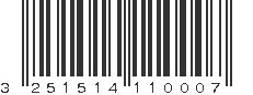 EAN 3251514110007