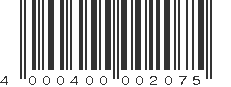 EAN 4000400002075