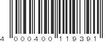 EAN 4000400119391