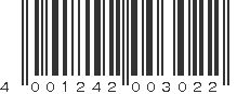 EAN 4001242003022