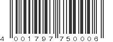 EAN 4001797750006