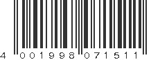 EAN 4001998071511