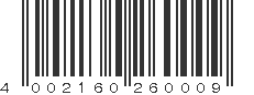 EAN 4002160260009